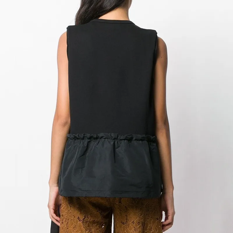 Женский жилет CHICEVER повседневный однотонный топ с круглым вырезом без рукавов