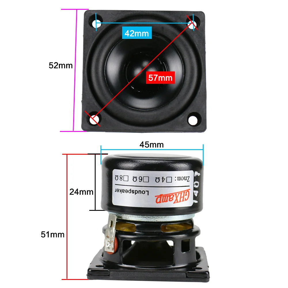 GHXAMP 2 дюймов портативный Bluetooth динамик DIY полный диапазон 10 Вт твитер Mid Bass аудио