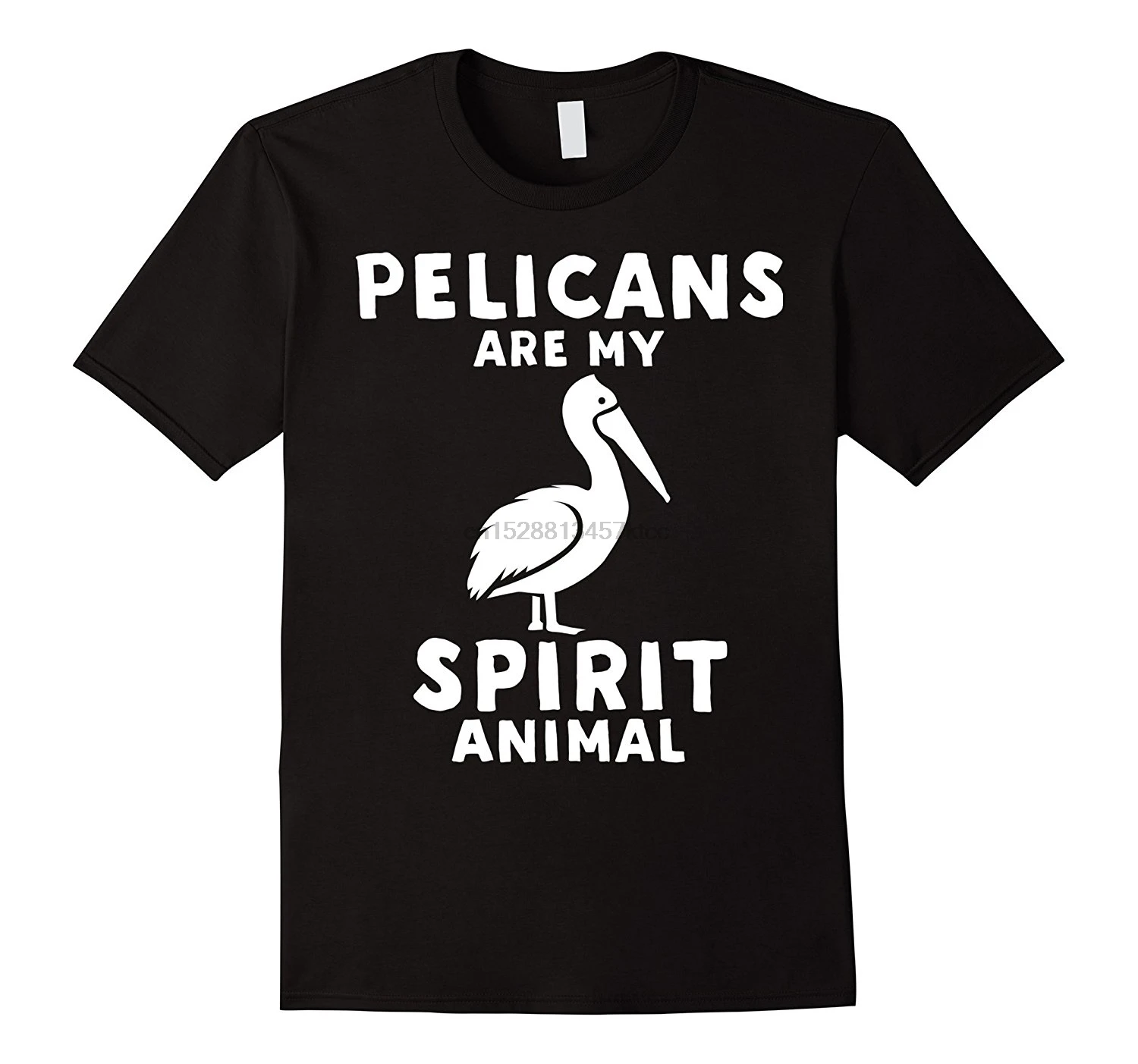 Pelicans Are My Spirit Animal-Funny Пеликан футболка черный стиль Топ тройник 100% хлопок юмором