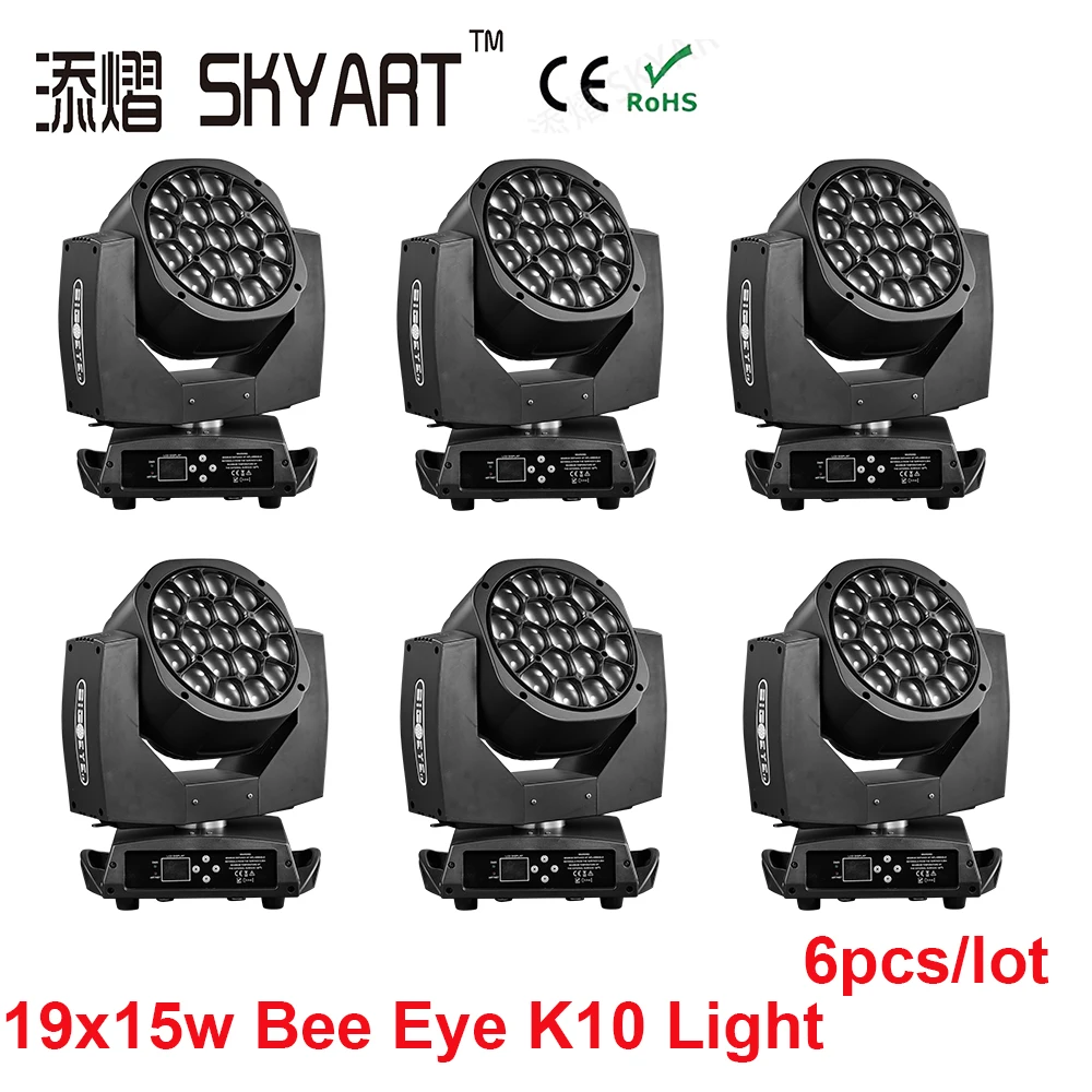 Новый прожектор для сцены 19X15W B auge K10 Clay Paky пчелиный глаз светодиодный подвижный