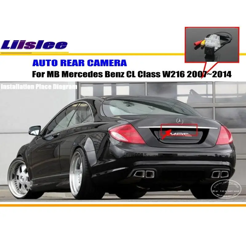 

Liislee Автомобильная камера заднего вида для Mercedes Benz CL Class W216 2007 ~ 2014/задняя парковочная камера/NTST PAL светильник ка номерного знака
