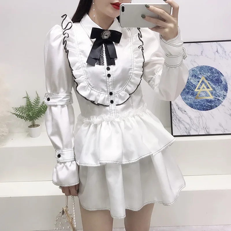 Платья Лолиты 2019 Новое японское женское мини платье принцессы Loli с высокой