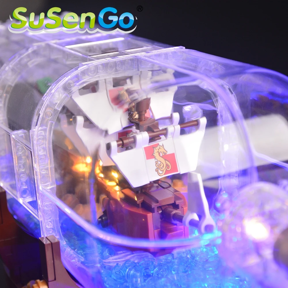 Комплект светодиодного освещения susenco для серии 21313 Ideas корабль в бутылке