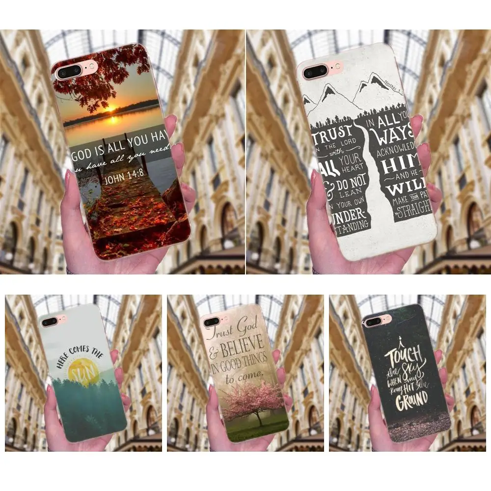 Чехол из ТПУ для Huawei P7 Honor 4C 5A 5C 5X 6 6C 6A 6X 7 7X 8 9 V8 V10 Y3II Y5II Y6II G8 Play Lite Lake Sunset Bible