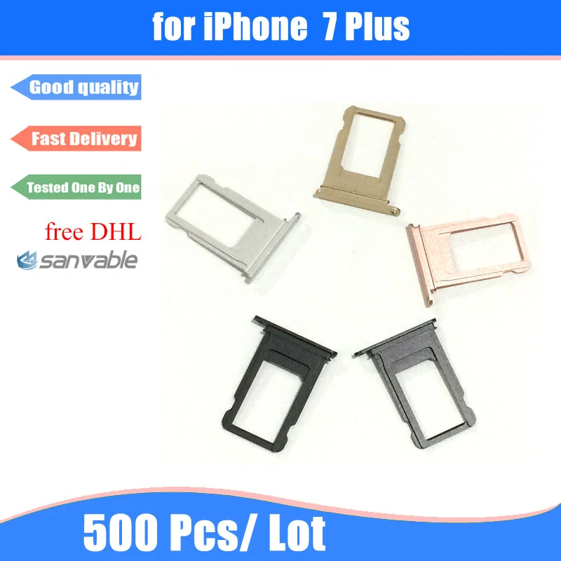 Для iPhone 7 Plus 500 шт./лот Бесплатная доставка DHL Новинка лоток для карт Nano Sim Слот