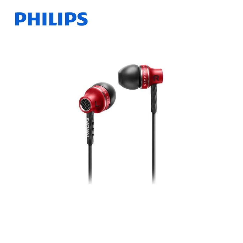 Philips SHE9100 оригинальные наушники вкладыши с несколькими цветными проводами