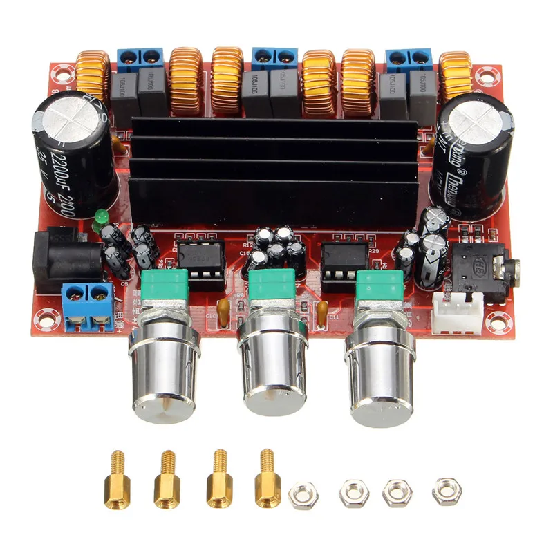 Плата усилителя мощности TPA3116D2 50 Вт * 2 + 100 1 каналов|power amplifier board|amplifier boardamplifier board 50w