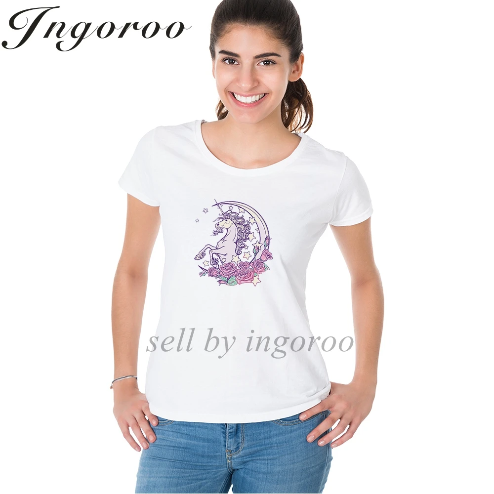 Babaseal Топ бренд единорог мультфильм футболки Femme женские сексуальные рубашки