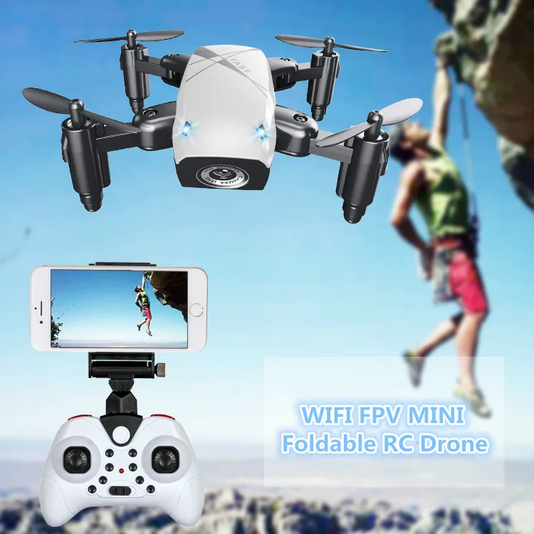 Складной мини Дрон на радиоуправлении 2 4 ГГц Wi Fi FPV|Радиоуправляемые вертолеты| |