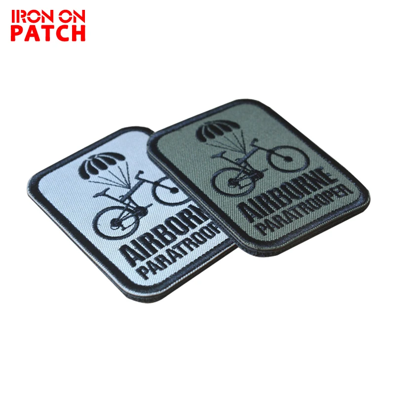 Вышитая тактическая нашивка для парашютного штурмовика женская и петля значок