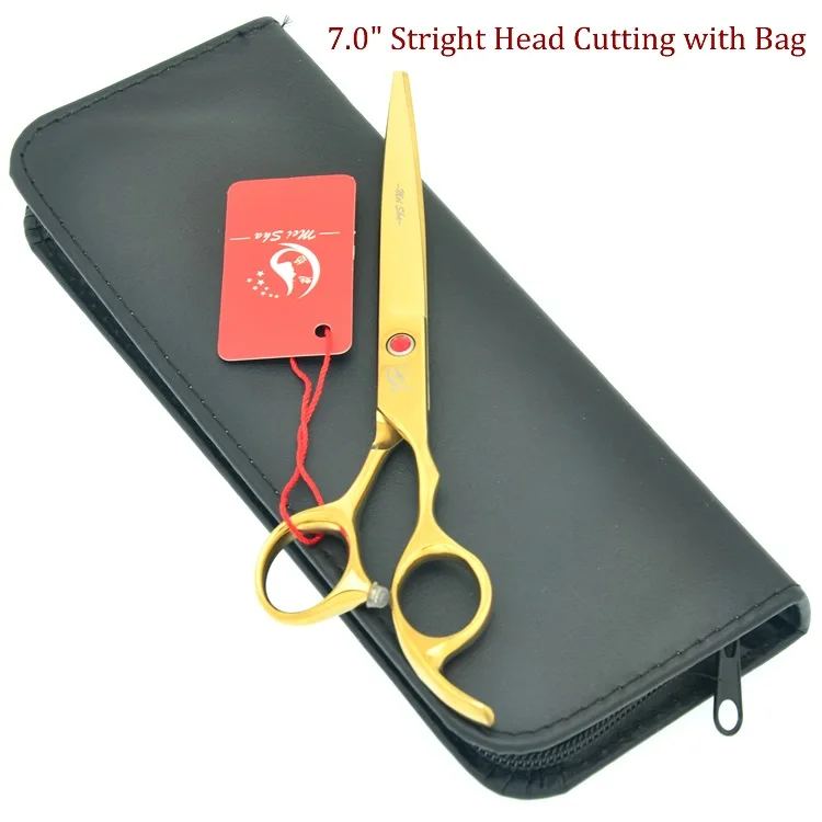 HB0094 with bag Meisha 7,0 дюймов JP440C триммер для домашних животных комплект Профессиональные ножницы для ухода за собакой щенок изогнутые резки Tesouras товары для домашних животных HB0217 - Цвет: HB0094 with bag
