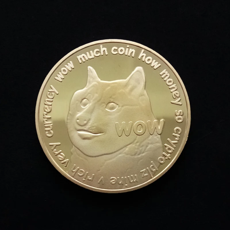 1 собака Lucky Coin позолоченный Биткоин коллекционный специальный подарок сувенир