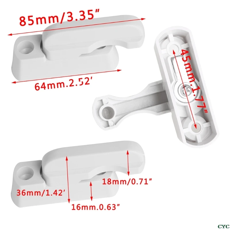 Пластиковый замок для безопасности детей дверной окна рычаг ручка защелка |