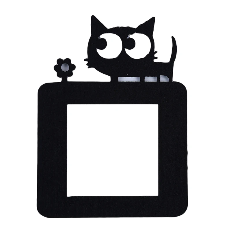 Милые Мультяшные фетровые наклейки на высветильник ель света декоративные