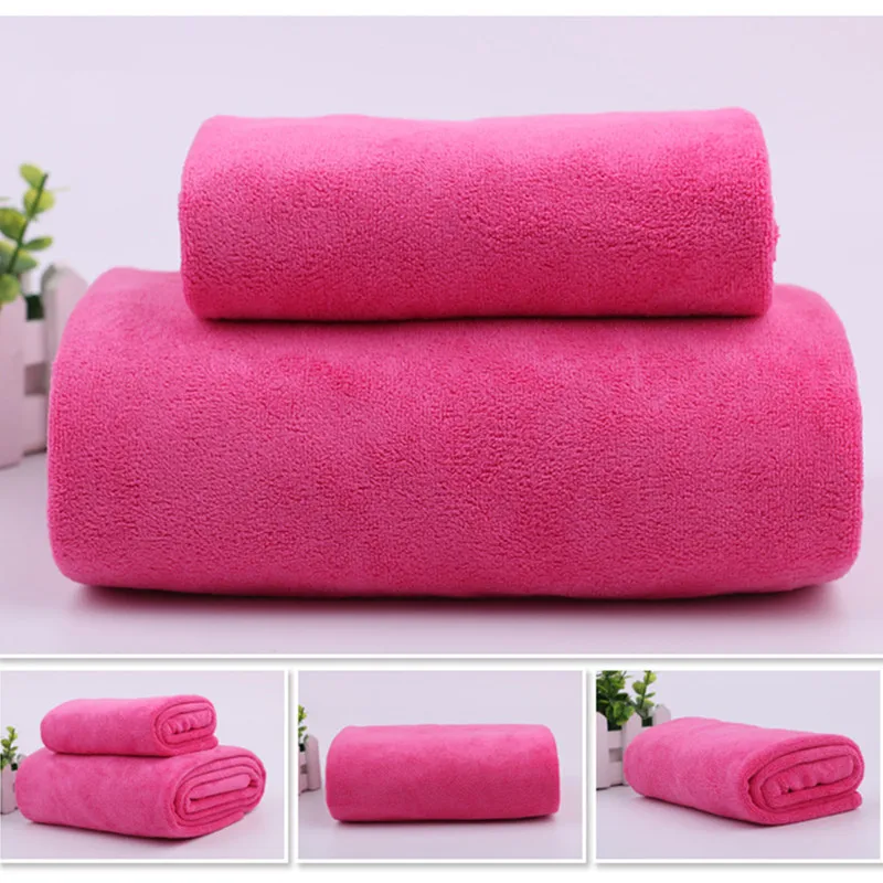 1 Компл. Роскошные полотенце из микрофибры Высокого Абсорбент Ткань + Полотенце