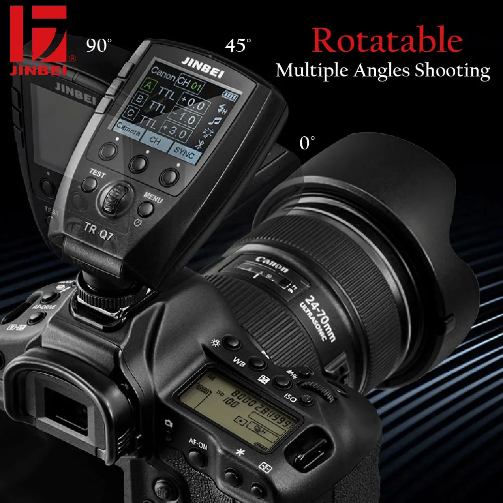 JINBEI TR-Q7 вспышка HSS триггер для Canon Nikon sony Fuji Olympus Panasonic радио светильник фотографии беспроводной пульт дистанционного передатчика