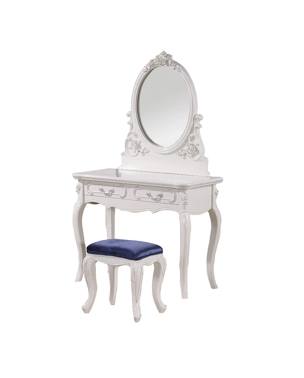 Стол для спальни с двумя элементами стул в неоклассическом стиле деревянные