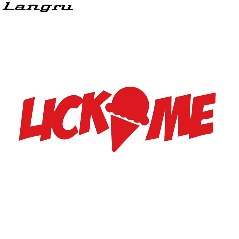 Langru Виниловая наклейка для стильного автомобиля Lick Me Icecraem автомобильные