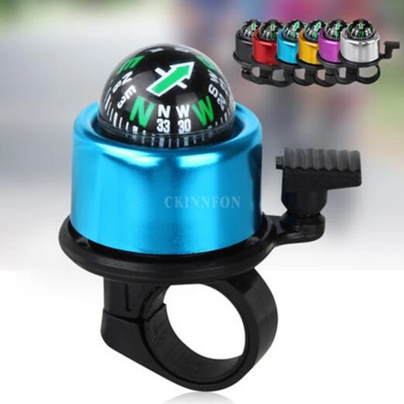 

1000Pcs/Lot New Aluminum Alloy Bicycle Bell Road Mountain Bike Compass Bell Sound Bike Handlebar Ring Horn