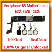 16 Гб/64 Гб/128 ГБ для iPhone 6S материнская плата, оригинальные разблокированные для iPhone 6S Материнские платы без Touch ID/с Touch ID