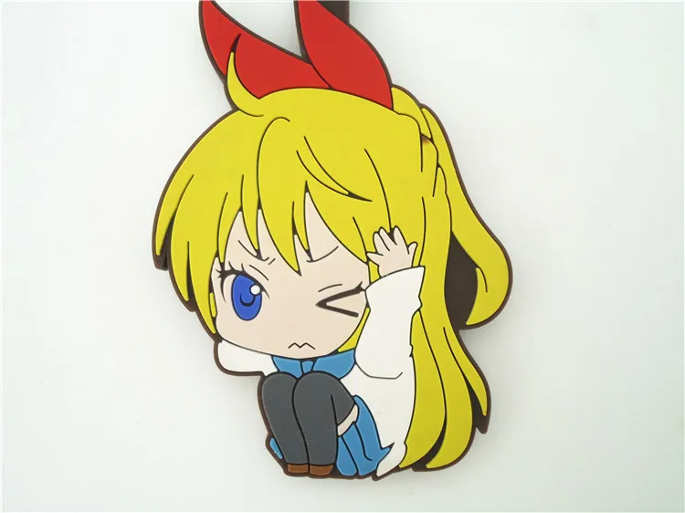 8 шт./компл. фигурки аниме Nisekoi Kirisaki Chitoge Onodera Haru Премиум из ПВХ ремешок для телефона