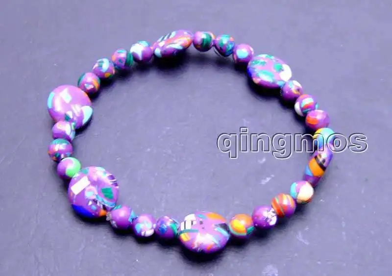 

Big 30*40mm Oval Purple pendant stone Necklace& bracelet & earring set-nec5685