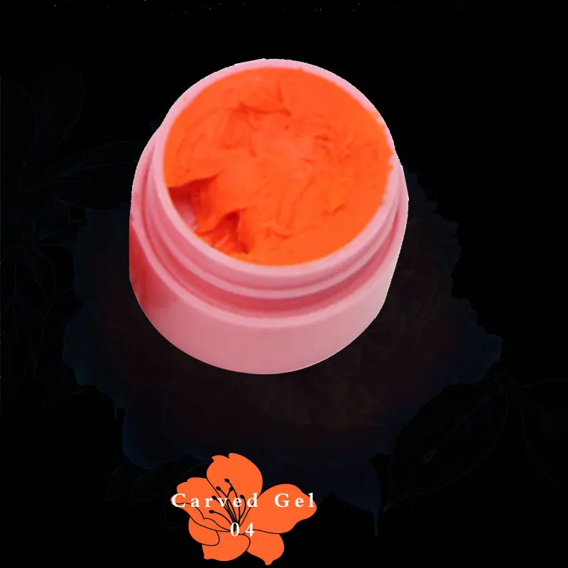 Carved Gel 04 Роскошный Гель-лак для ногтей, 1 шт., акриловый рисунок, УФ, цветной, для рисования, кончик для ногтей, сделай сам, дизайн ногтей/3D резное моделирование, скульптура, Гель-лак - Цвет: Carved Gel 04