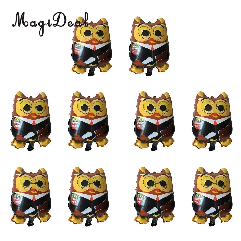 Magiideal 10 шт. Выпускные вечерние украшения из воздушных шаров с надписью Grad Owl | Дом и