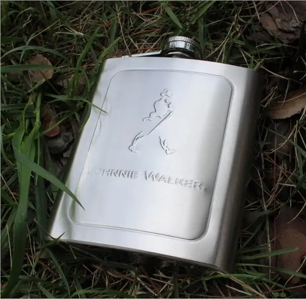 Новая фляга из нержавеющей стали 7 унций рельефный флакон фляжки для вина пива