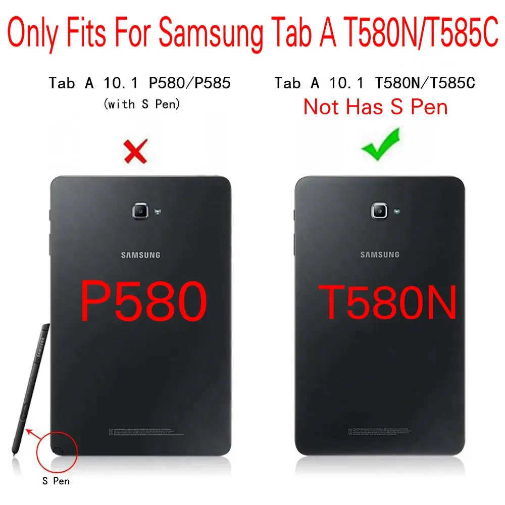 Магнитный стенд флип смарт чехол из полиуретановой кожи для Samsung Galaxy Tab A 10 1 T580N T585C
