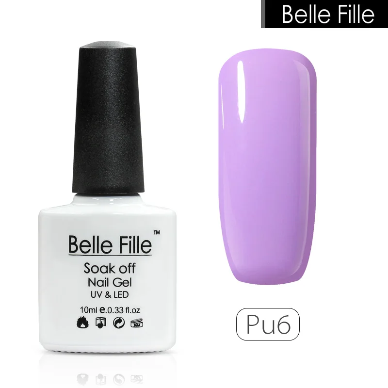 Soak off УФ Ногтей Гель BELLE FILLE Фиолетовый Серии Новый Дизайн для сиреневый Лак Для
