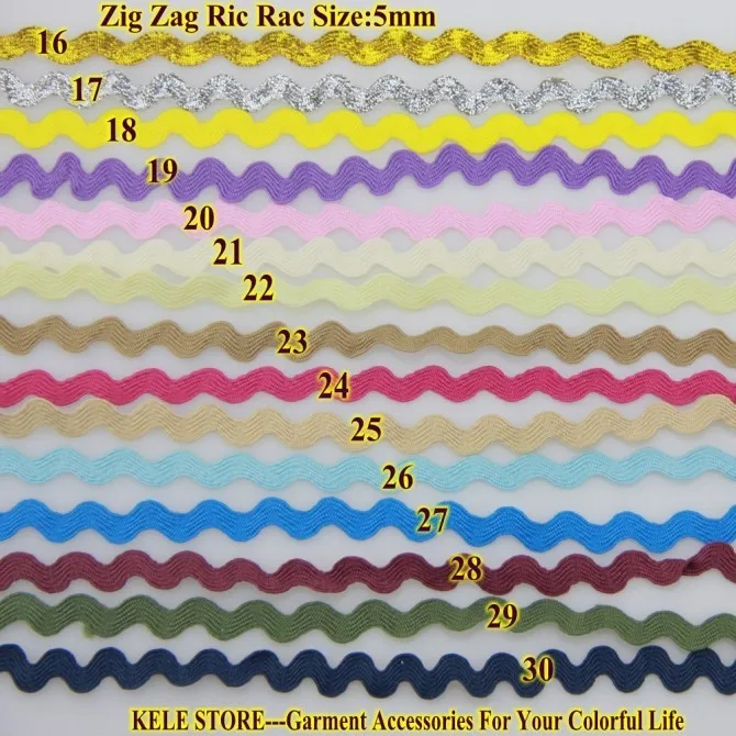 Лента для одежды Zig zag Ric rac ширина 5-6 мм 40 ярдов/рулон аксессуары украшения