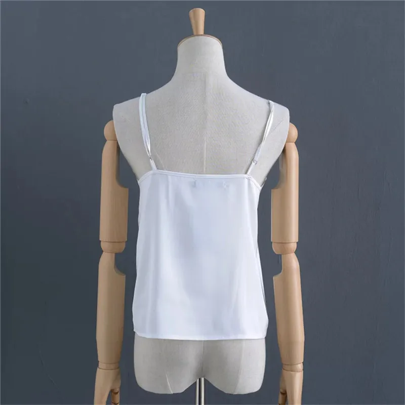 Женский топ с глубоким v-образным вырезом летний Повседневный жилет без рукавов F3