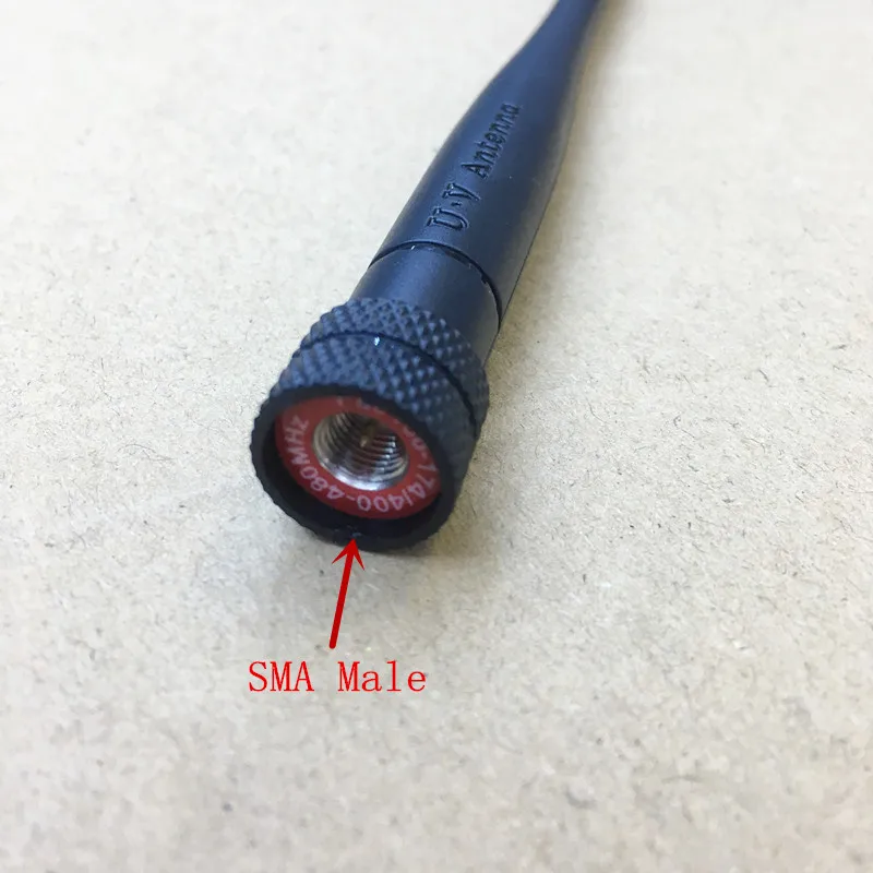 Honghuismart 136 174 400 480 МГц широкополосная антенна SMA Male для KG UV8D UV6D YAESU Vertex Standard Linton и т. д.