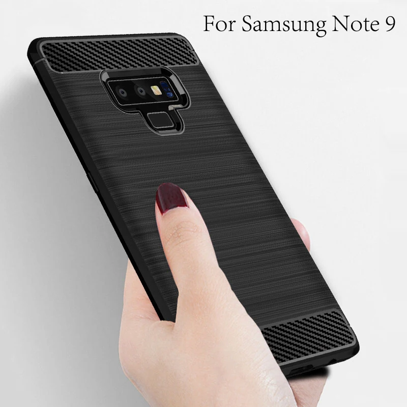 УГЛЕРОДНЫЙ чехол для Samsung Galaxy Note 9 силиконовый бампер мягкий телефона |