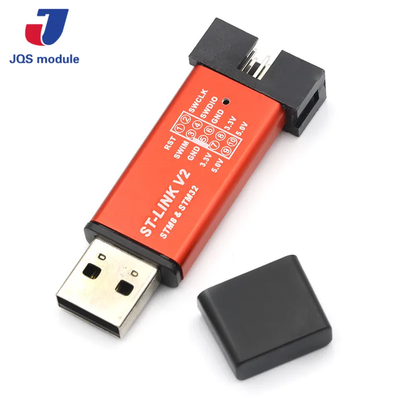 ST LINK Stlink Link V2 Mini STM8 STM32 симулятор скачать программист Программирование с крышкой