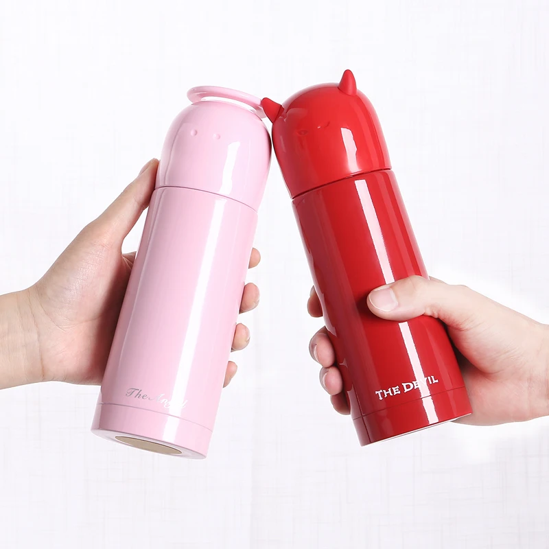 350 мл ангел демон из нержавеющей стали ребенка горячей воды кормления чашки