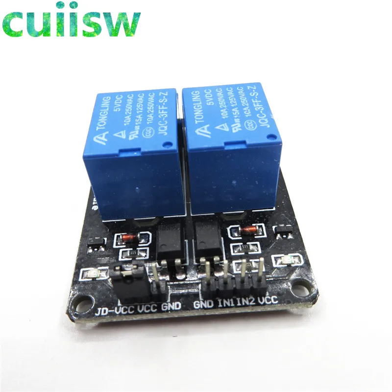 5 шт./лот новый в 2 канальный релейный модуль щит для Arduino Electronic 10A|Реле| |