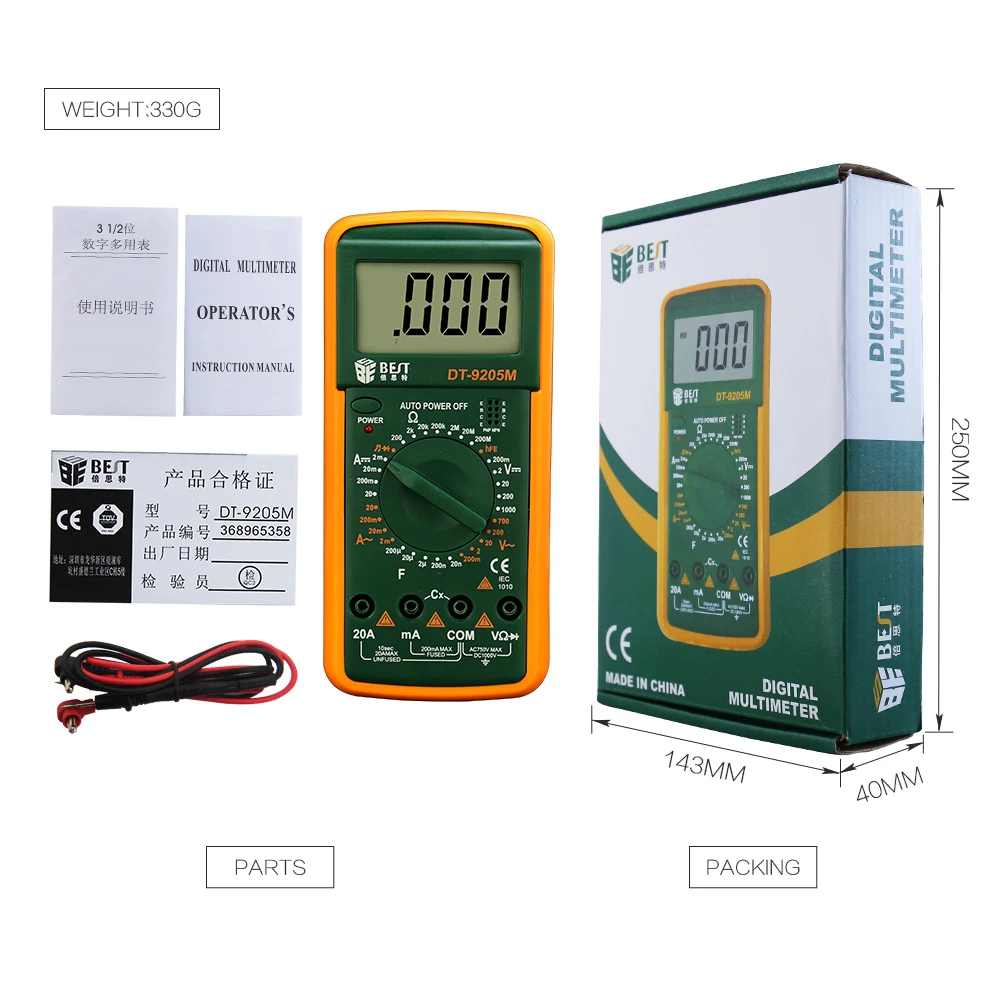 

LCD Digital Multimeter Voltmeter Ammeter Ohmmeter multi tester Diode Continuity multimetro digital electric multimetre digitale
