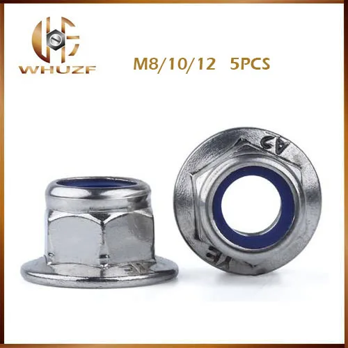 

Бесплатная доставка, фланец из нержавеющей стали M8/10/12 304, шестигранные фланцевые гайки