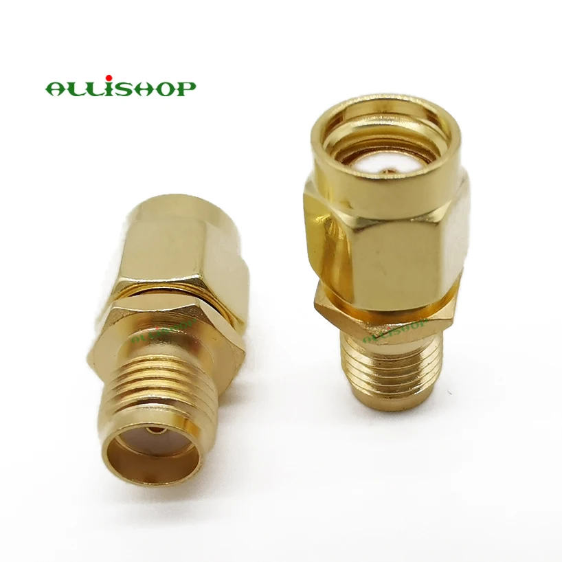 Фото 2Pcs RF SMA Adapter RP Male to Female Wire Terminal Copper Connector Jack Goldplated Straight for Wireless Antenna Обустройство 2Pcs RF SMA Adapter RP Male to Female Wire Terminal Copper Connector Jack Goldplated Straight for Wireless Antenna Обустройство