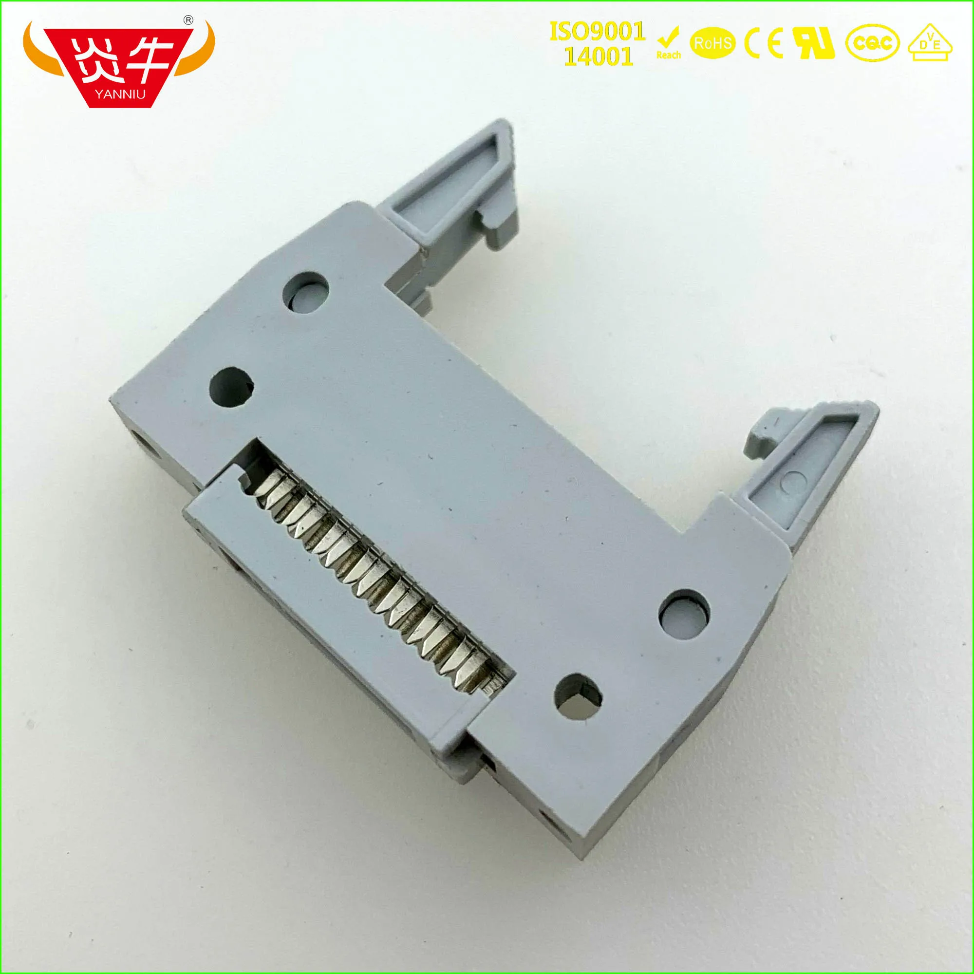 CRIMPING ROW LINE DC2-DIDC14P SOCKET BOX 2.54mm PITCH EJECTOR HEADER CONNECTOR 2*7P 14PIN CONTACT PART OF THE GOLD-PLATED YANNIU |
