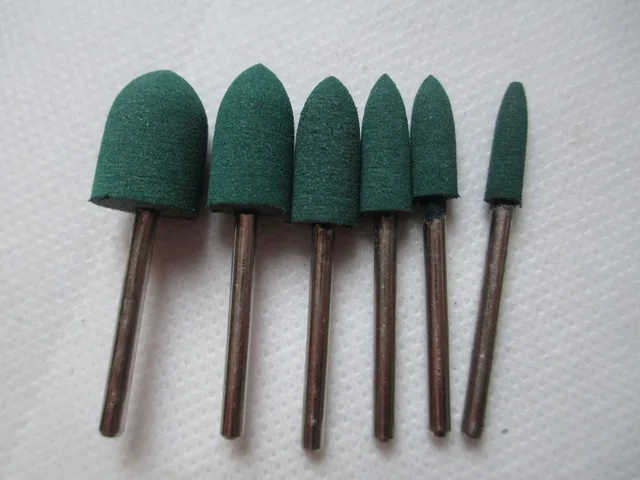 

Grinding Head Metalworking Polishing Abrasives Rubber Mounted Head Set 3mm Shank