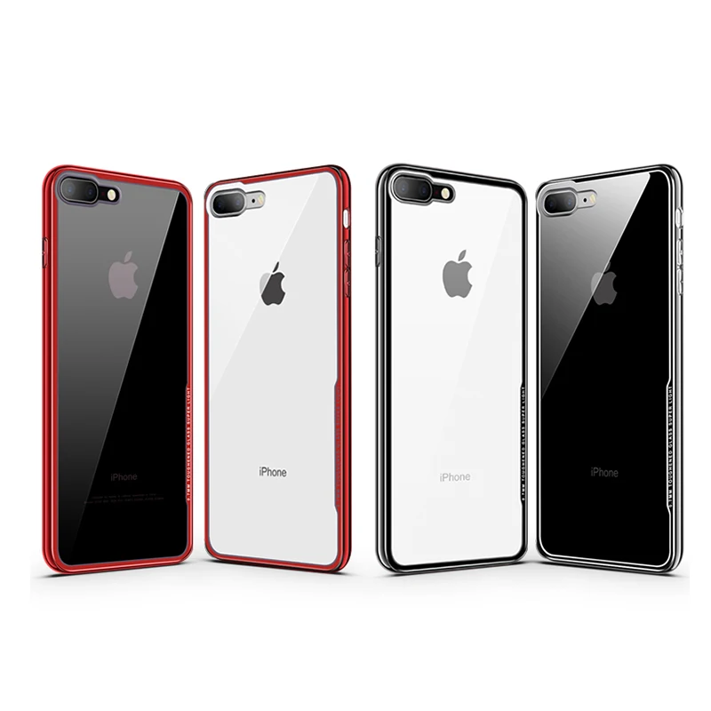 NYFundas Роскошный прозрачный чехол с покрытием для iphone 8Plus 7 6 6S Plus X 10 Fundas Capa is Mirror