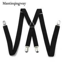 Mantieqingway черная взрослая рубашка с ремнями подтяжки для мужчин 4 зажима кнопки регулируемые подтяжки модная одежда костюмы для мужчин s подвязки