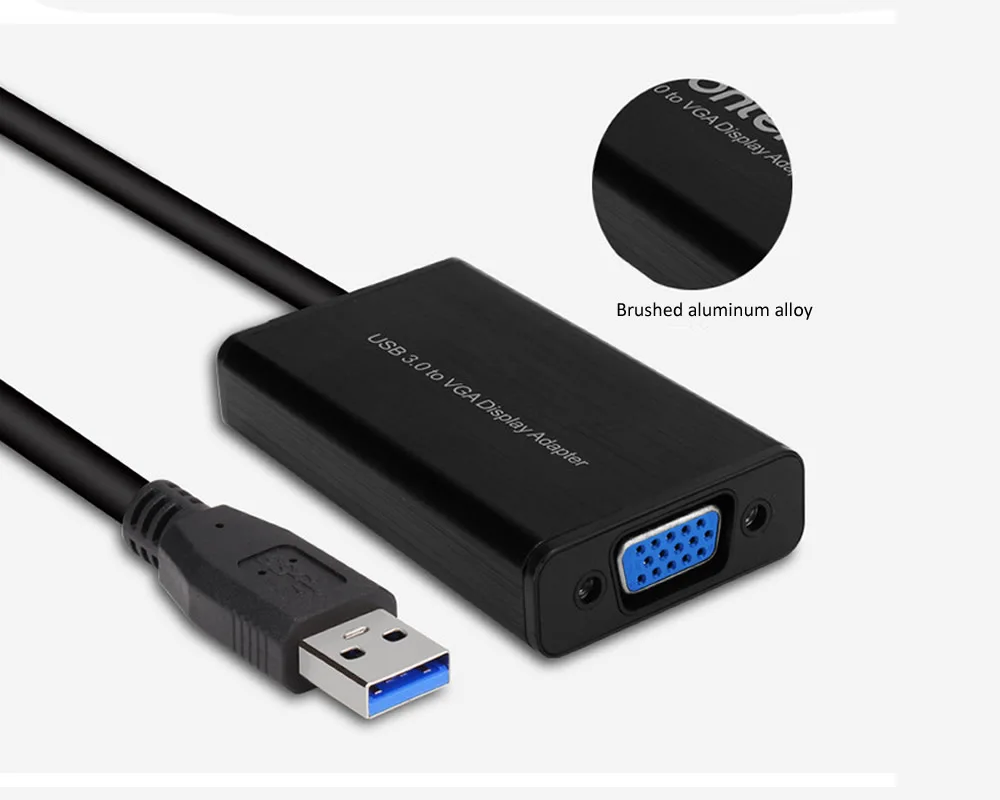 Электрический USB 3,0-VGA Кабель-адаптер внешняя графическая карта видео мульти-дисплей конвертер адаптер для ПК ноутбук Windows 7 8 10