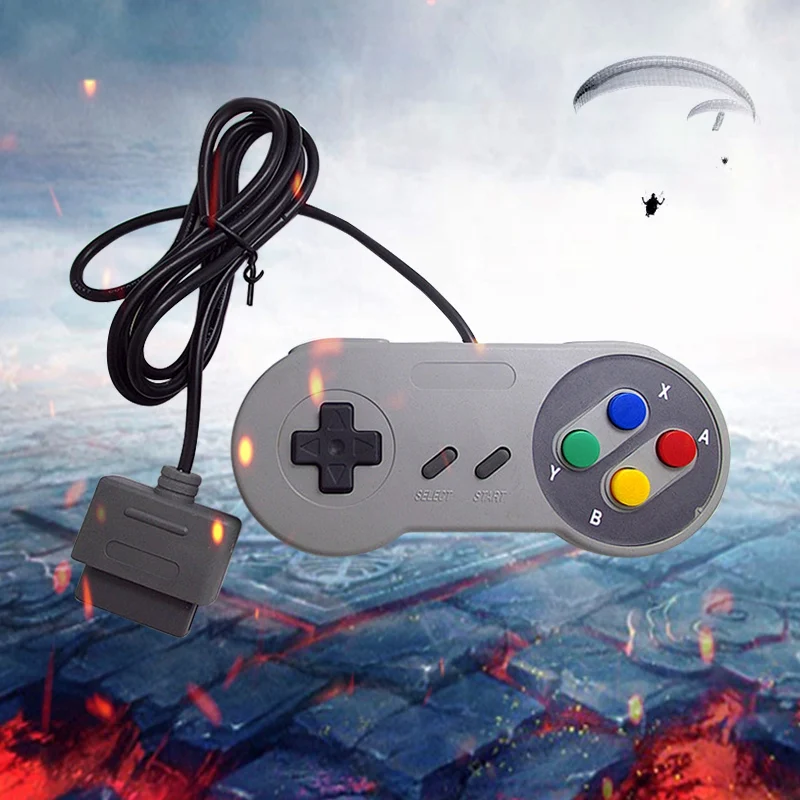 Professional 16 Bit Game Controller ABS for Super Nintend SNES System Console Control Pad | Gamepads