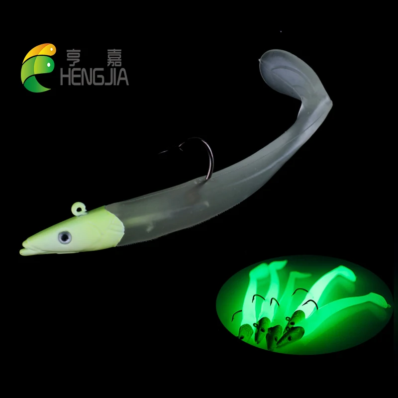 Hengjia 1 шт. 11 см 19 г Жесткий металлический привести голову мягкой Блесен
