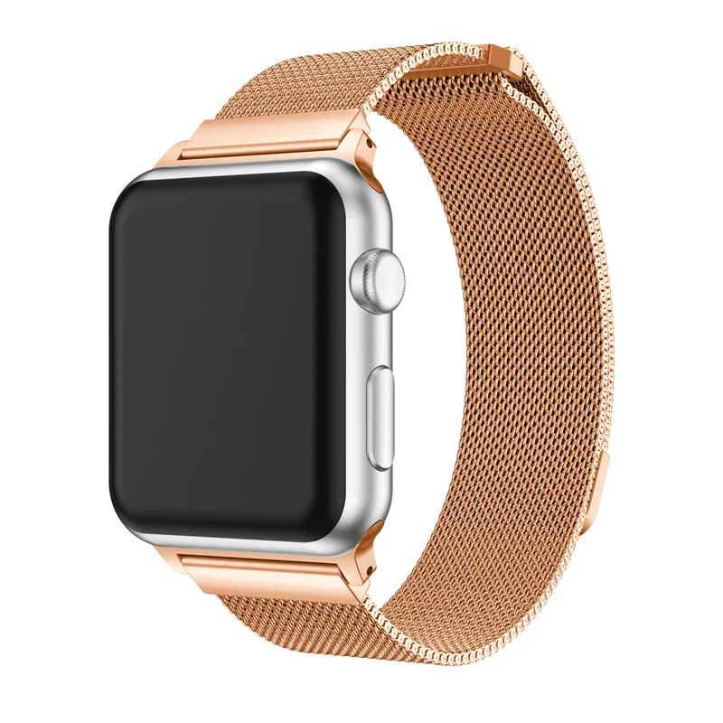 Спортивный Браслет Миланская петля часы на магнитном ремешке для Apple Watch band iwatch