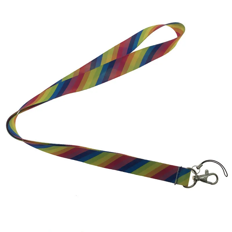 YUJUSER 5 Colors Zebra Striped Pattern Neck Strap Lanyards for Keys ID Card Gym Mobile Phone Straps USB Badge Holder Lanyard | Мобильные